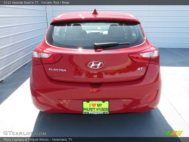 Volcanic Red / Beige 2013 Hyundai Elantra GT