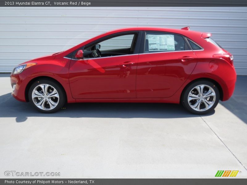 Volcanic Red / Beige 2013 Hyundai Elantra GT