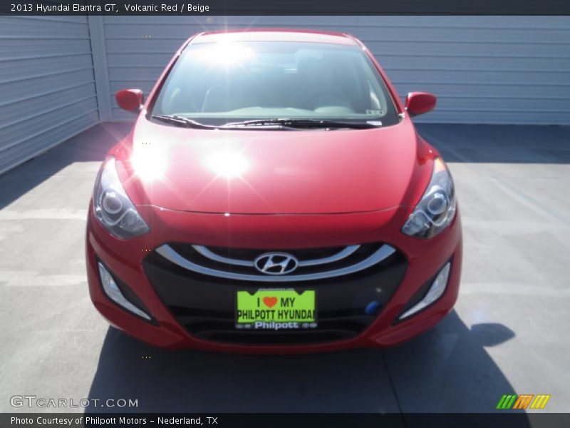 Volcanic Red / Beige 2013 Hyundai Elantra GT