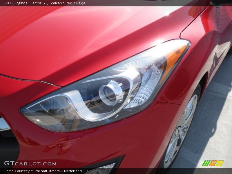 Volcanic Red / Beige 2013 Hyundai Elantra GT