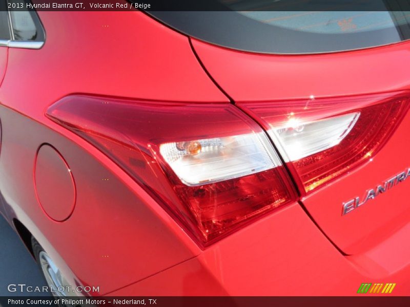 Volcanic Red / Beige 2013 Hyundai Elantra GT