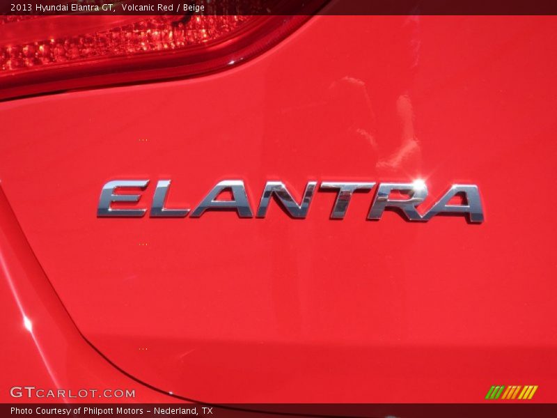 Volcanic Red / Beige 2013 Hyundai Elantra GT