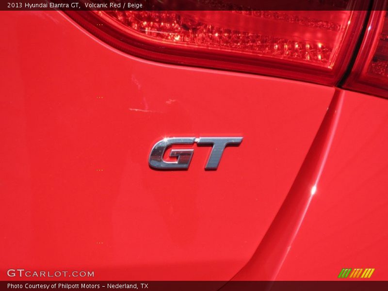 Volcanic Red / Beige 2013 Hyundai Elantra GT