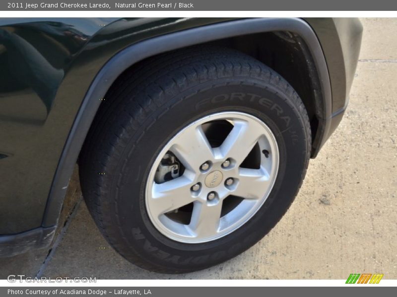 Natural Green Pearl / Black 2011 Jeep Grand Cherokee Laredo