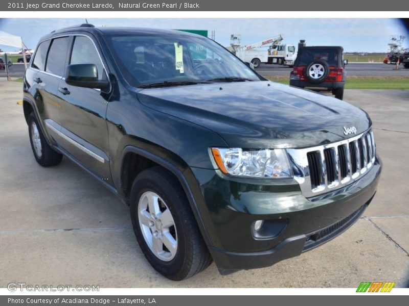 Natural Green Pearl / Black 2011 Jeep Grand Cherokee Laredo