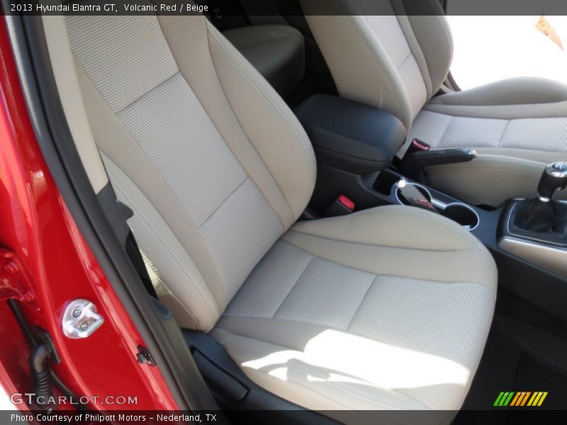 Volcanic Red / Beige 2013 Hyundai Elantra GT