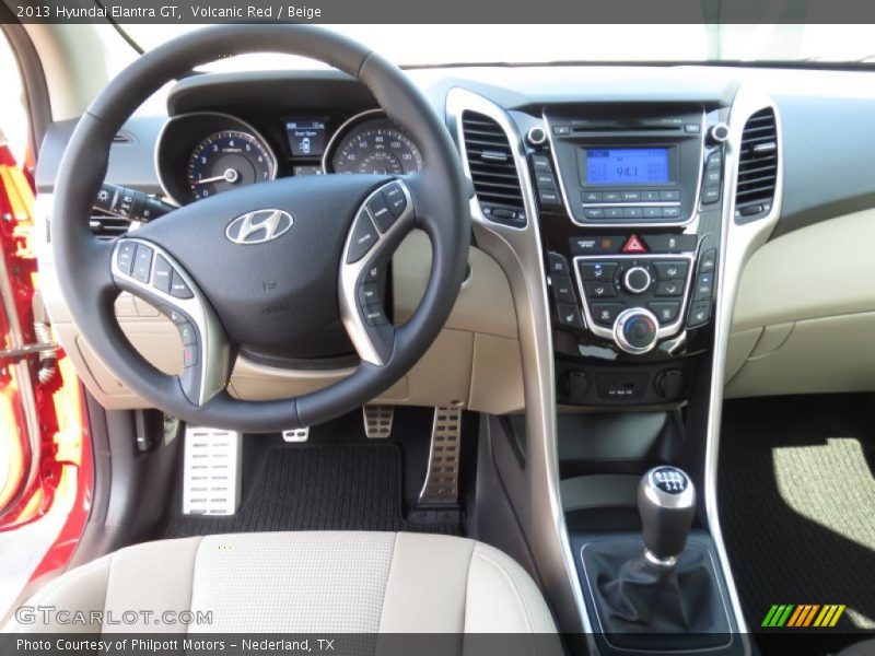 Volcanic Red / Beige 2013 Hyundai Elantra GT