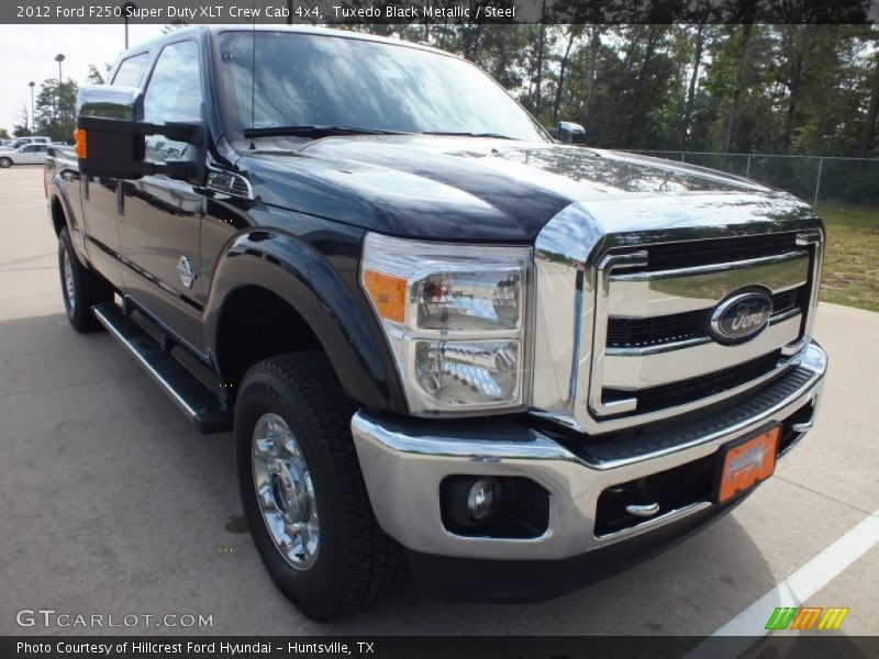 Tuxedo Black Metallic / Steel 2012 Ford F250 Super Duty XLT Crew Cab 4x4