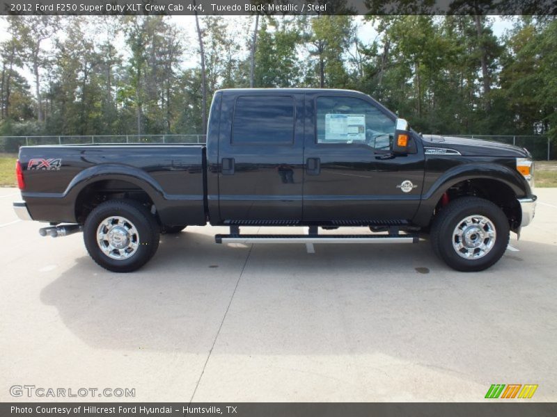 Tuxedo Black Metallic / Steel 2012 Ford F250 Super Duty XLT Crew Cab 4x4