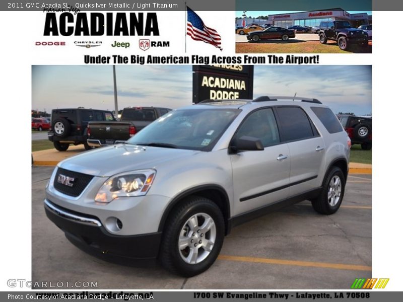 Quicksilver Metallic / Light Titanium 2011 GMC Acadia SL