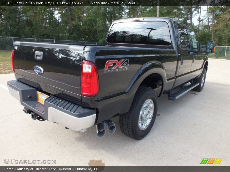 Tuxedo Black Metallic / Steel 2012 Ford F250 Super Duty XLT Crew Cab 4x4