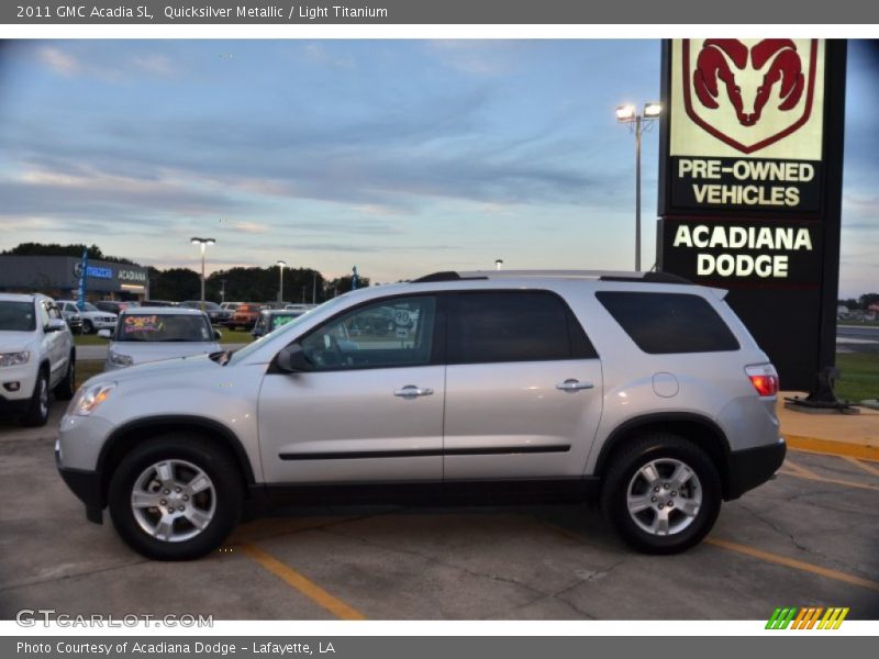Quicksilver Metallic / Light Titanium 2011 GMC Acadia SL