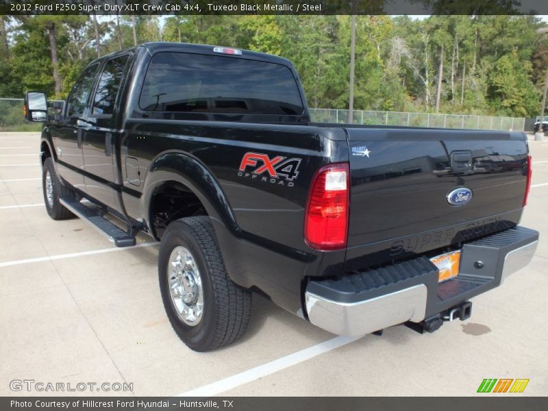 Tuxedo Black Metallic / Steel 2012 Ford F250 Super Duty XLT Crew Cab 4x4