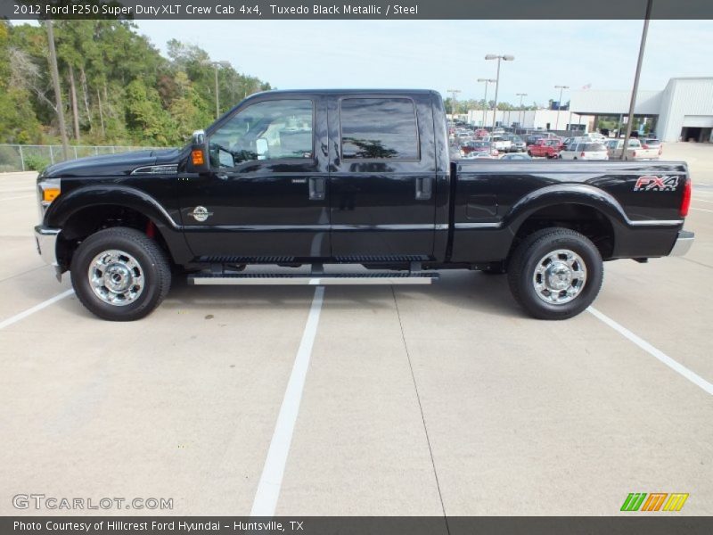 Tuxedo Black Metallic / Steel 2012 Ford F250 Super Duty XLT Crew Cab 4x4
