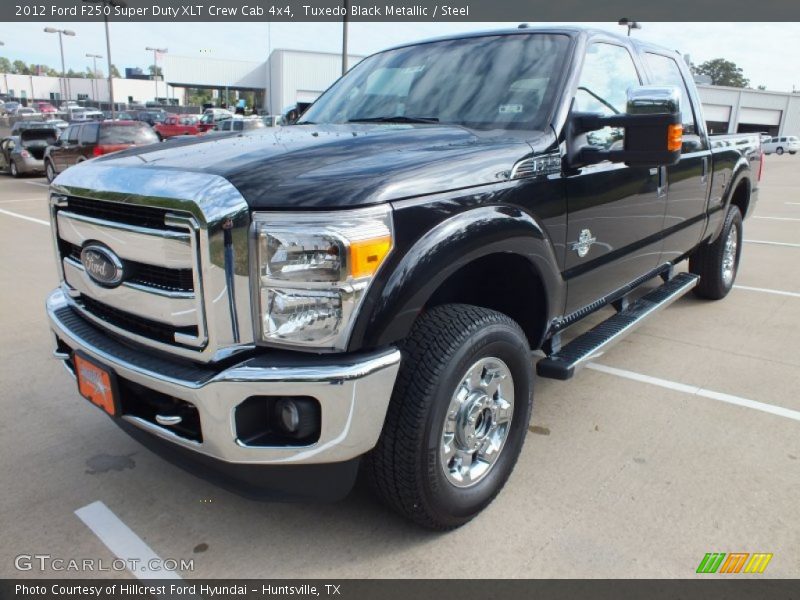 Tuxedo Black Metallic / Steel 2012 Ford F250 Super Duty XLT Crew Cab 4x4