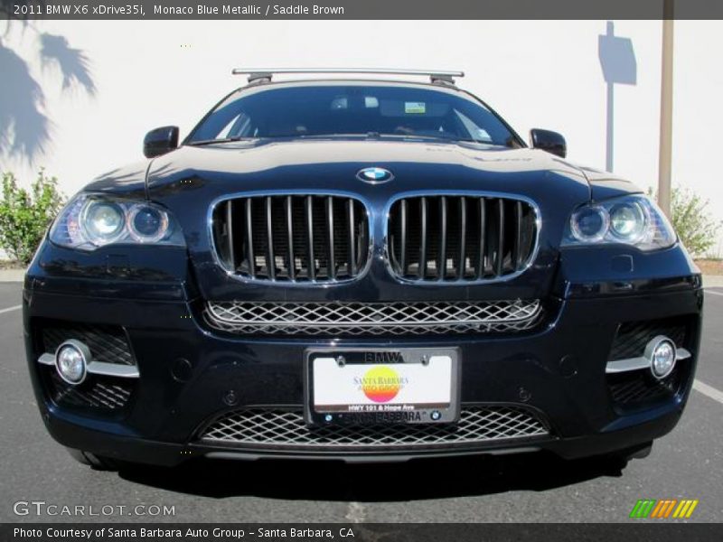 Monaco Blue Metallic / Saddle Brown 2011 BMW X6 xDrive35i