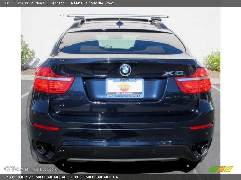 Monaco Blue Metallic / Saddle Brown 2011 BMW X6 xDrive35i