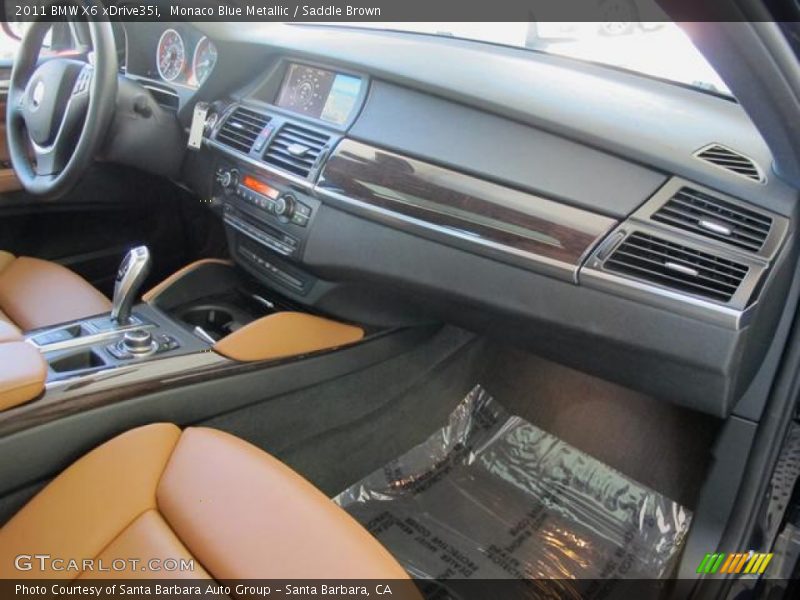 Monaco Blue Metallic / Saddle Brown 2011 BMW X6 xDrive35i