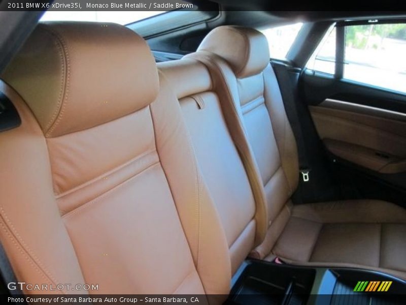 Monaco Blue Metallic / Saddle Brown 2011 BMW X6 xDrive35i