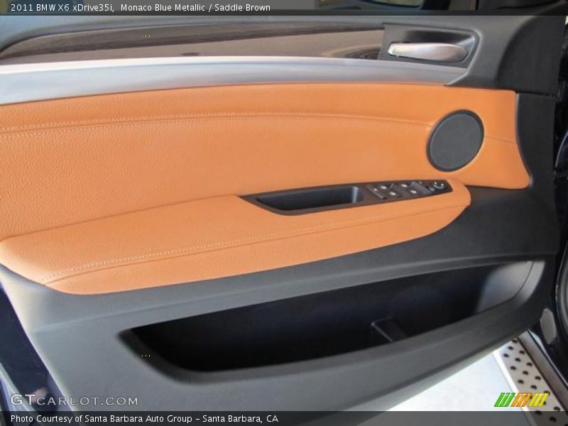 Monaco Blue Metallic / Saddle Brown 2011 BMW X6 xDrive35i