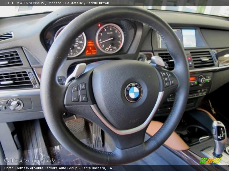 Monaco Blue Metallic / Saddle Brown 2011 BMW X6 xDrive35i