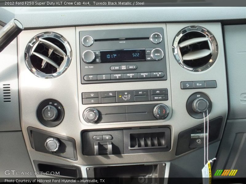Tuxedo Black Metallic / Steel 2012 Ford F250 Super Duty XLT Crew Cab 4x4