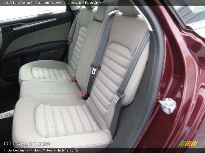 Rear Seat of 2013 Fusion S