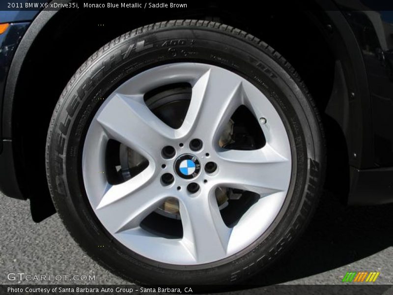 Monaco Blue Metallic / Saddle Brown 2011 BMW X6 xDrive35i