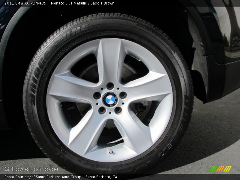 Monaco Blue Metallic / Saddle Brown 2011 BMW X6 xDrive35i