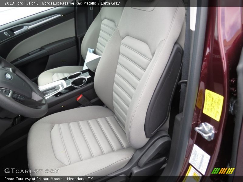 Front Seat of 2013 Fusion S