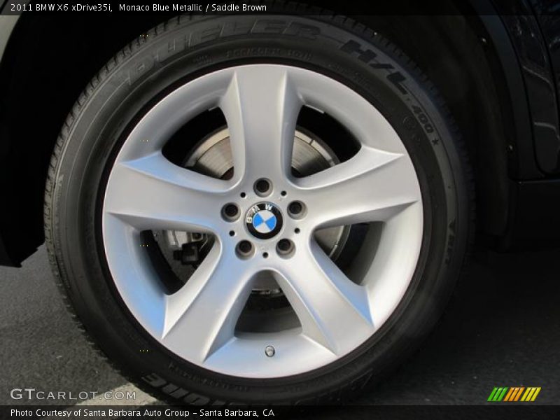 Monaco Blue Metallic / Saddle Brown 2011 BMW X6 xDrive35i