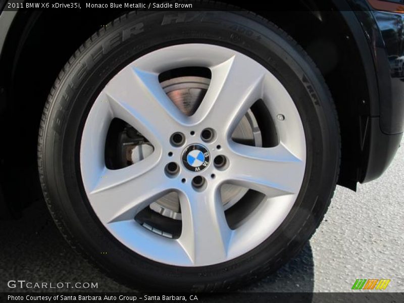 Monaco Blue Metallic / Saddle Brown 2011 BMW X6 xDrive35i