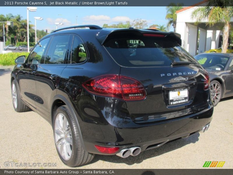 Jet Black Metallic / Umber Brown/Light Tartufo 2013 Porsche Cayenne S