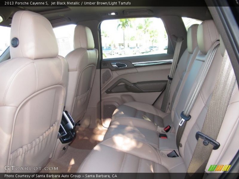 Jet Black Metallic / Umber Brown/Light Tartufo 2013 Porsche Cayenne S
