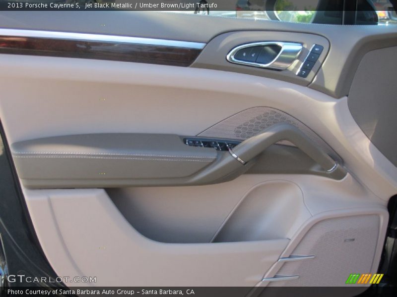 Jet Black Metallic / Umber Brown/Light Tartufo 2013 Porsche Cayenne S