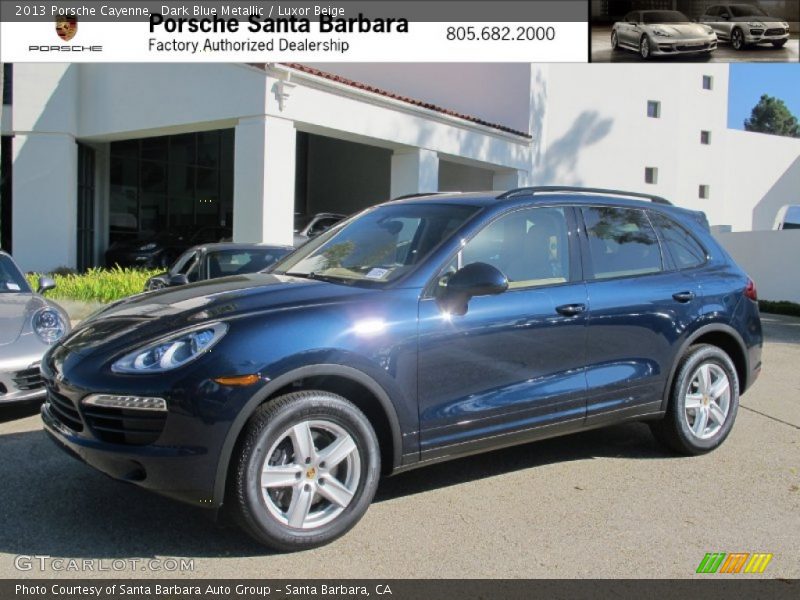 Dark Blue Metallic / Luxor Beige 2013 Porsche Cayenne