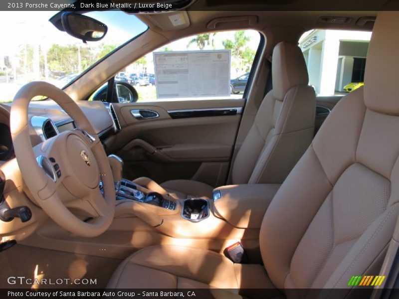 Dark Blue Metallic / Luxor Beige 2013 Porsche Cayenne