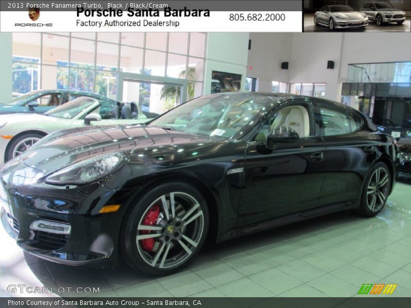 Black / Black/Cream 2013 Porsche Panamera Turbo