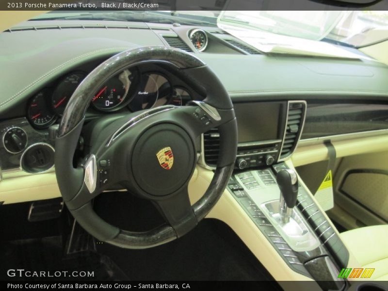 Black / Black/Cream 2013 Porsche Panamera Turbo