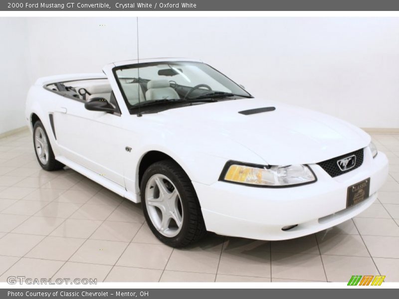 Crystal White / Oxford White 2000 Ford Mustang GT Convertible