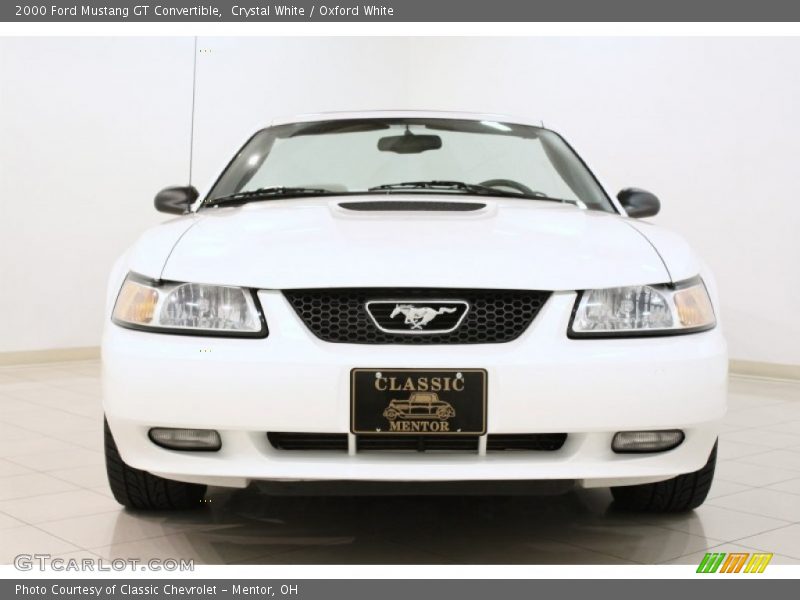 Crystal White / Oxford White 2000 Ford Mustang GT Convertible