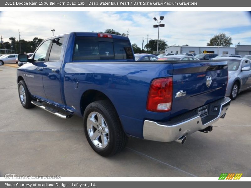 Deep Water Blue Pearl / Dark Slate Gray/Medium Graystone 2011 Dodge Ram 1500 Big Horn Quad Cab