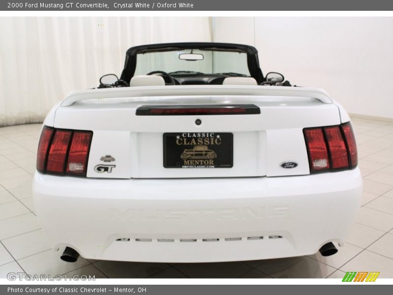 Crystal White / Oxford White 2000 Ford Mustang GT Convertible