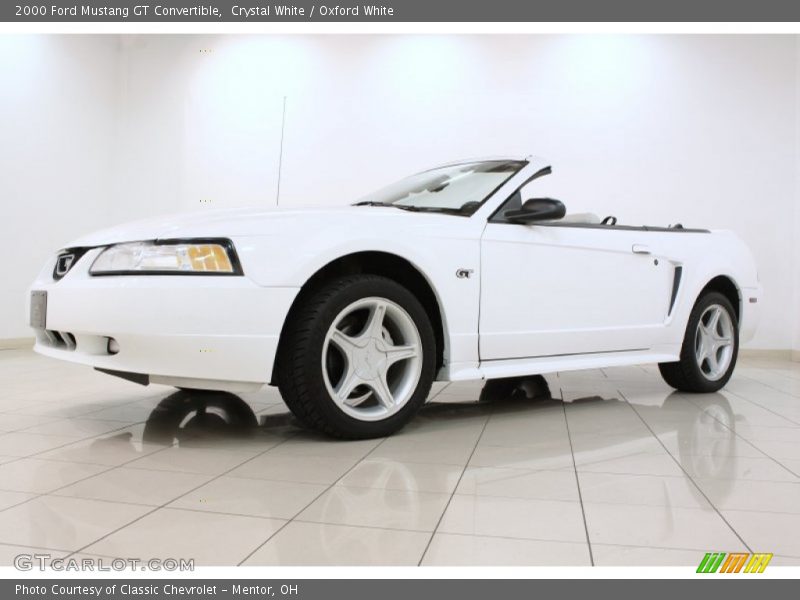 Crystal White / Oxford White 2000 Ford Mustang GT Convertible