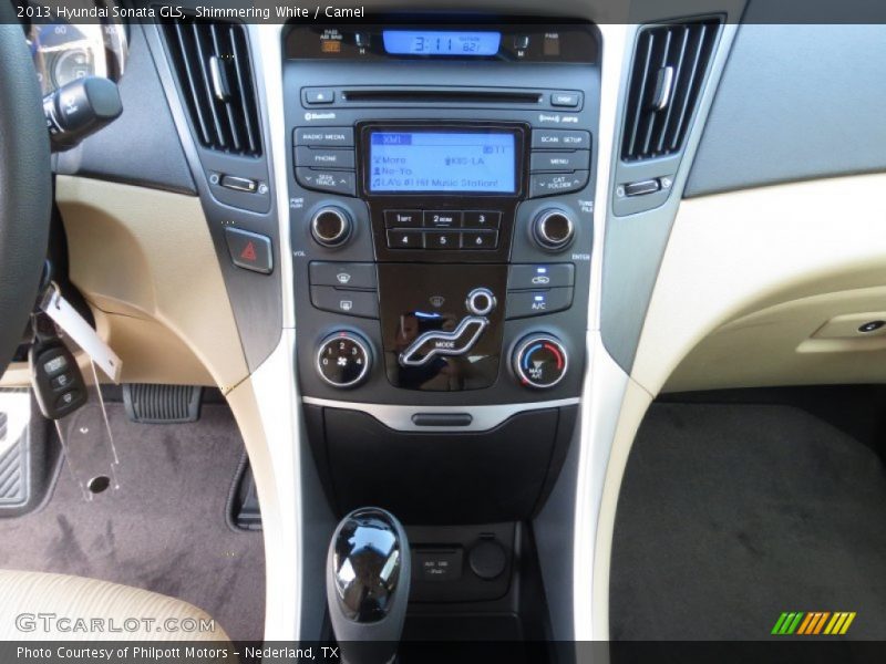 Shimmering White / Camel 2013 Hyundai Sonata GLS