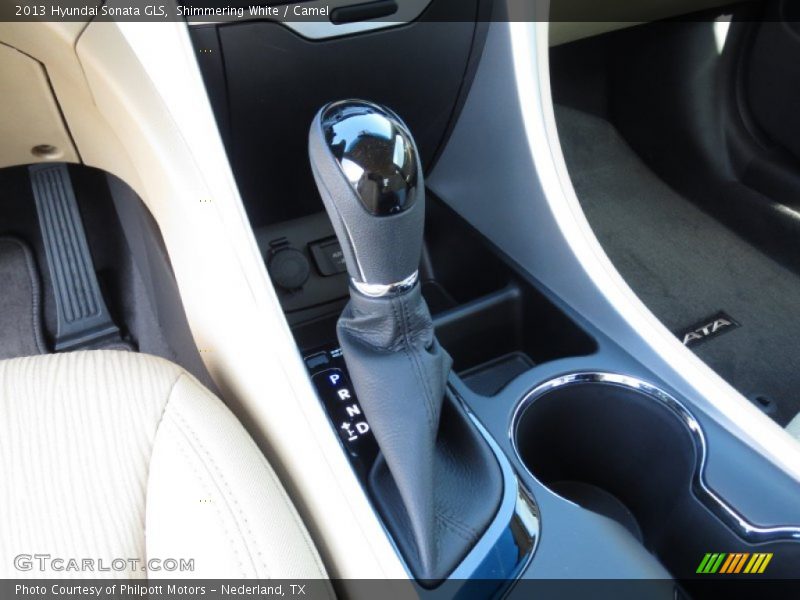 Shimmering White / Camel 2013 Hyundai Sonata GLS