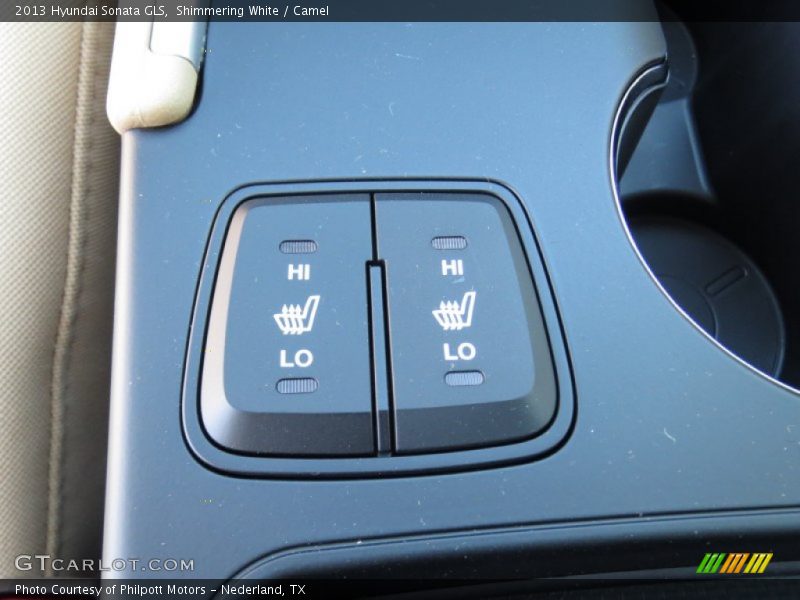 Shimmering White / Camel 2013 Hyundai Sonata GLS
