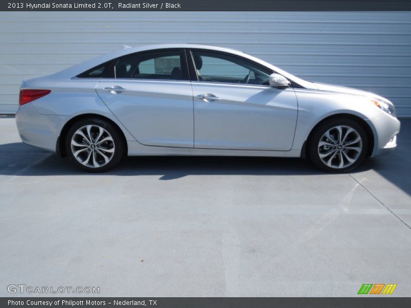 Radiant Silver / Black 2013 Hyundai Sonata Limited 2.0T