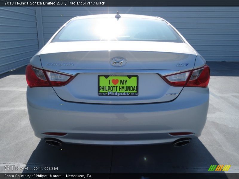 Radiant Silver / Black 2013 Hyundai Sonata Limited 2.0T