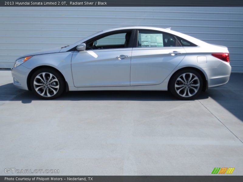 Radiant Silver / Black 2013 Hyundai Sonata Limited 2.0T